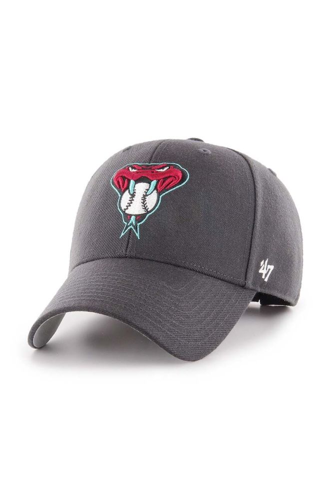 Кепка 47brand MLB Arizona Diamondbacks колір сірий з аплікацією