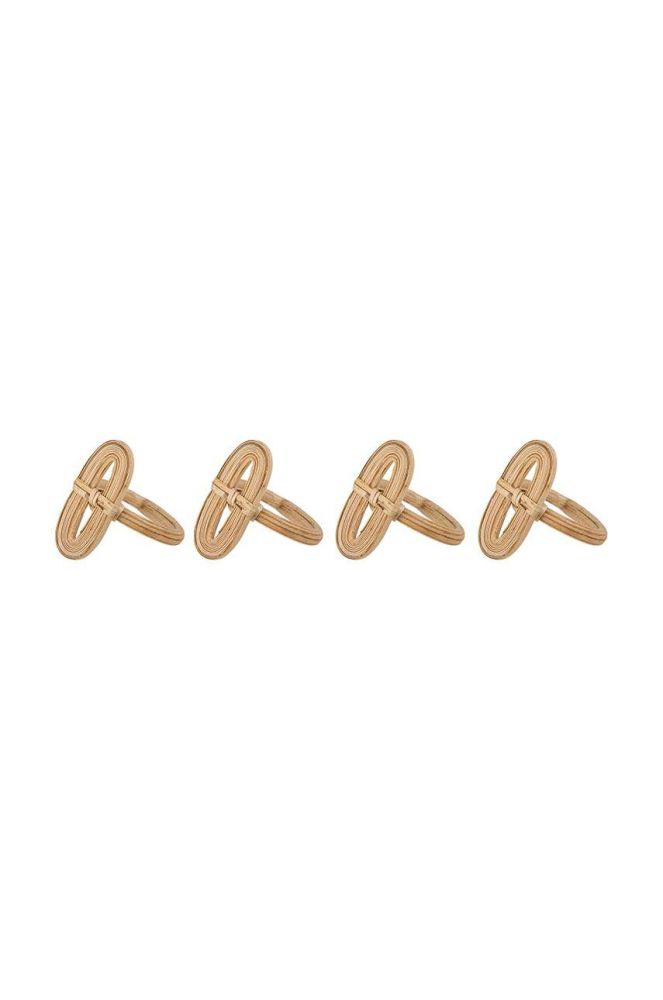 Кільця для серветок Bloomingville Kaisa 4-pack колір коричневий