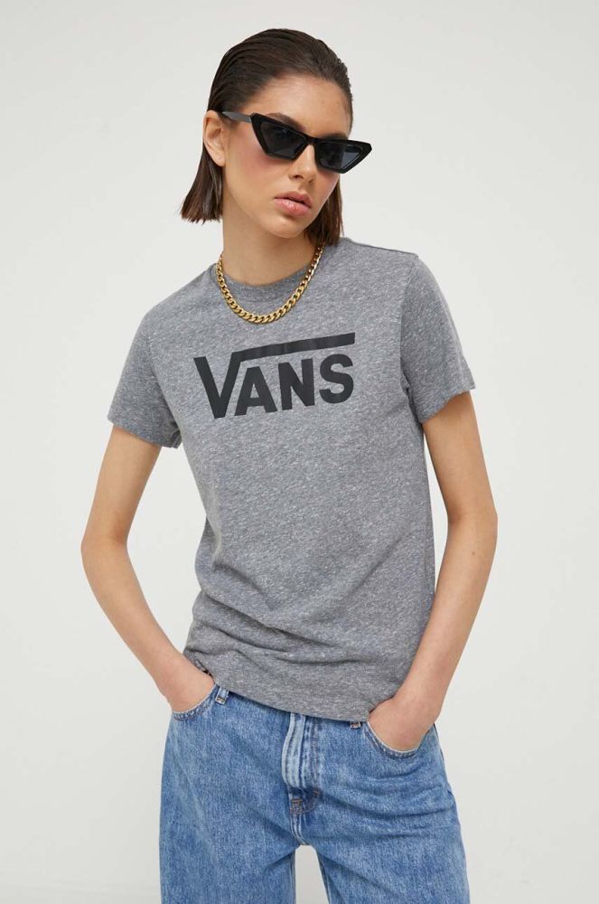 Vans - Футболка колір сірий (738953)