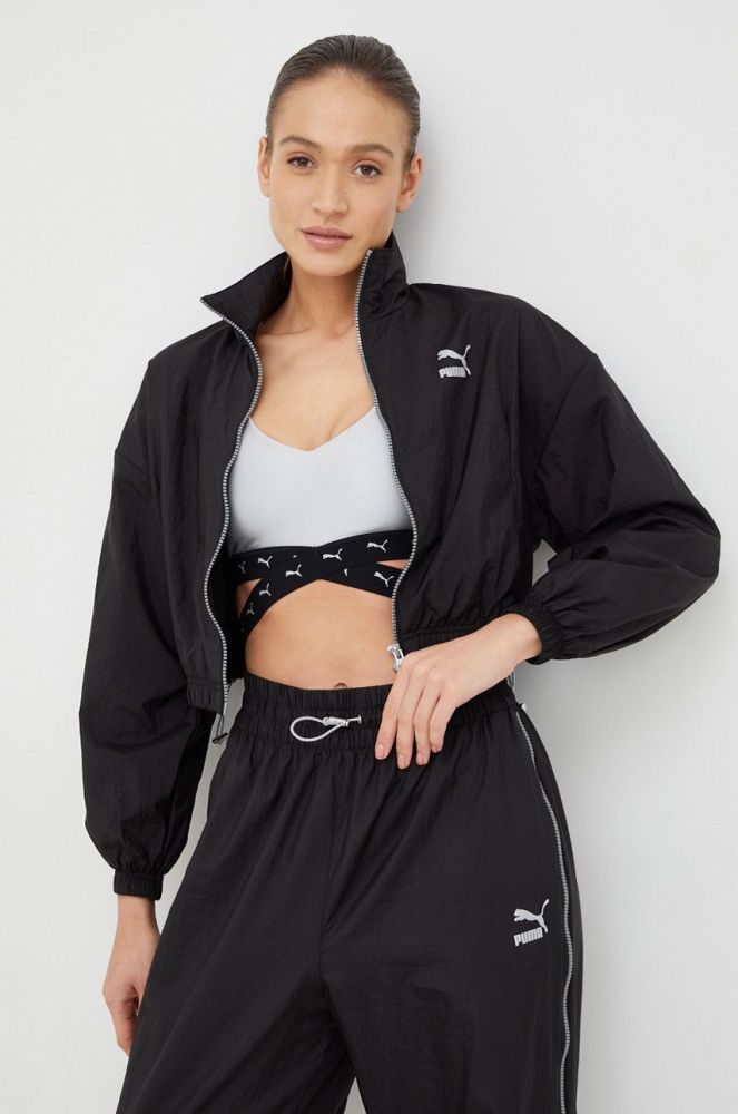 Кофта Puma жіноча колір чорний однотонна (2854796)