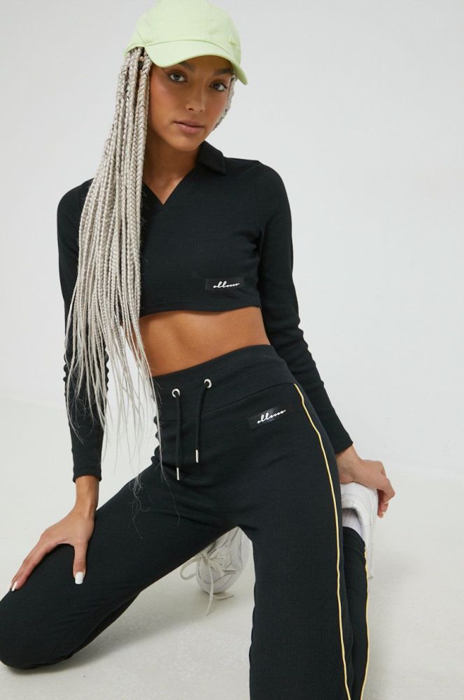 Лонгслів Ellesse жіночий колір чорний (2665108)