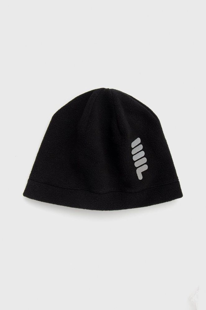 Шапка Fila колір чорний з тонкого трикотажу (2648645)