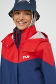 Куртка Fila жіноча колір синій перехідна