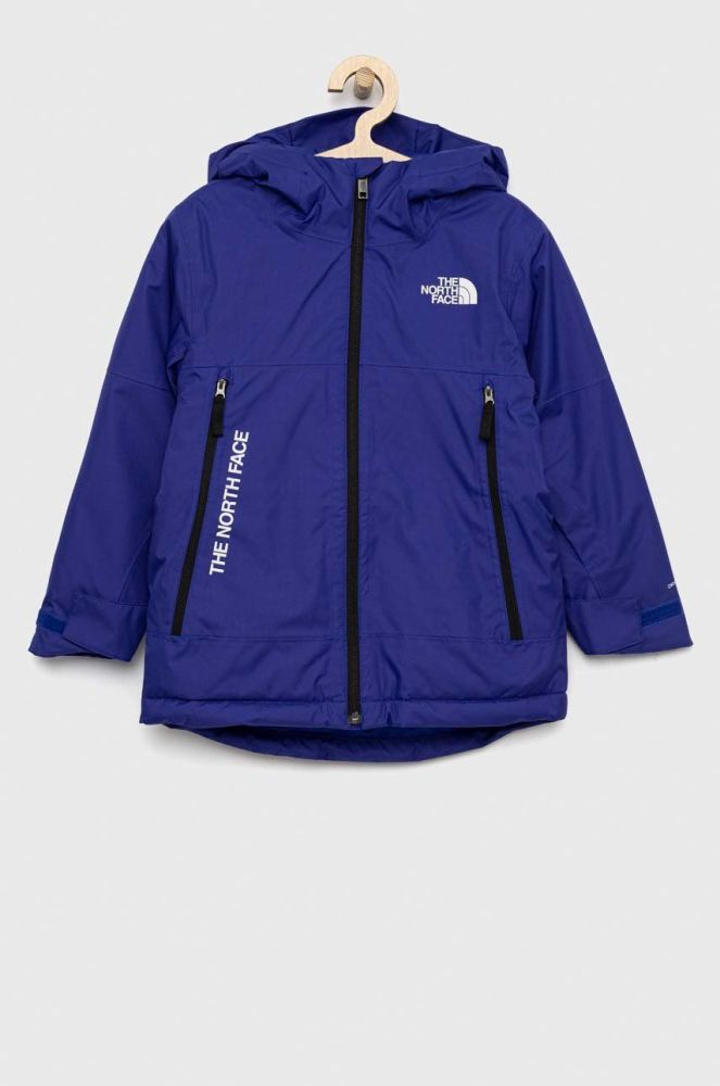 Дитяча куртка The North Face колір синій