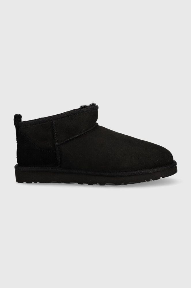 UGG Замшеві чоботи Classic Ultra Mini колір чорний