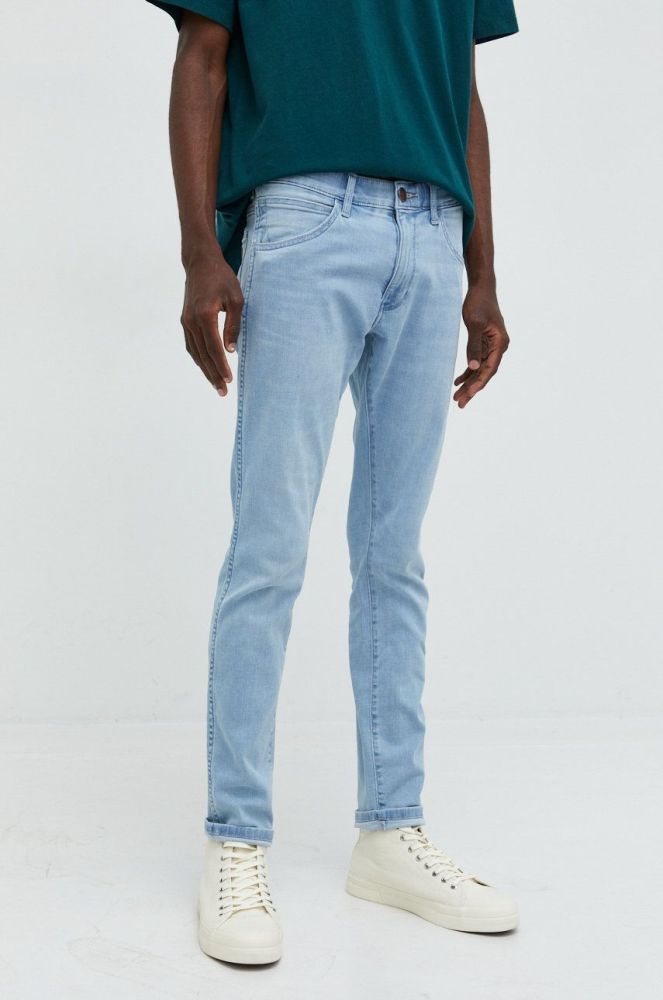 Джинси Wrangler Bryson Trace чоловічі колір блакитний