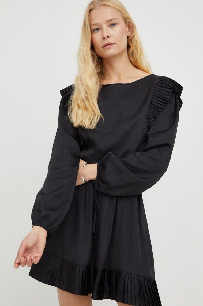 Сукня The Kooples колір чорний mini розкльошена (2516372)