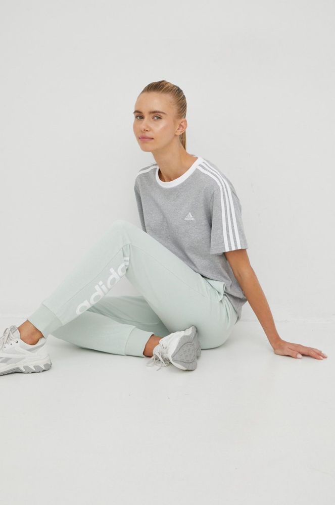Бавовняна футболка adidas колір сірий (2605023)