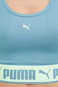 Спортивний бюстгальтер Puma Strong колір бірюзовий однотонний