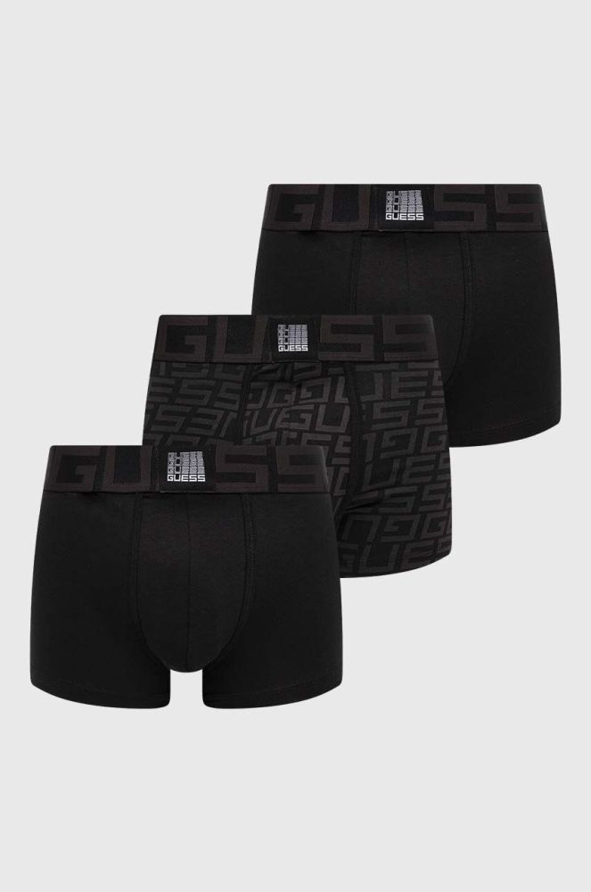 Боксери Guess 3-pack чоловічі колір чорний (3590664)