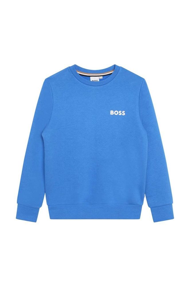 Дитяча кофта BOSS колір синій однотонна (3418681)