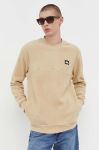 Кофта Quiksilver чоловіча колір бежевий однотонна