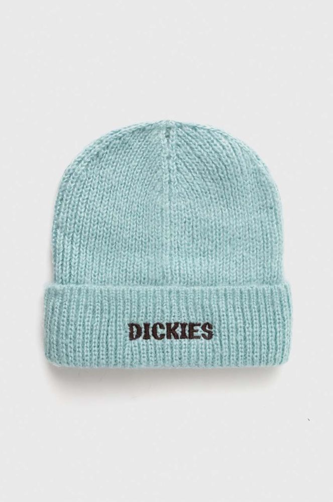 Шапка Dickies з тонкого трикотажу колір блакитний