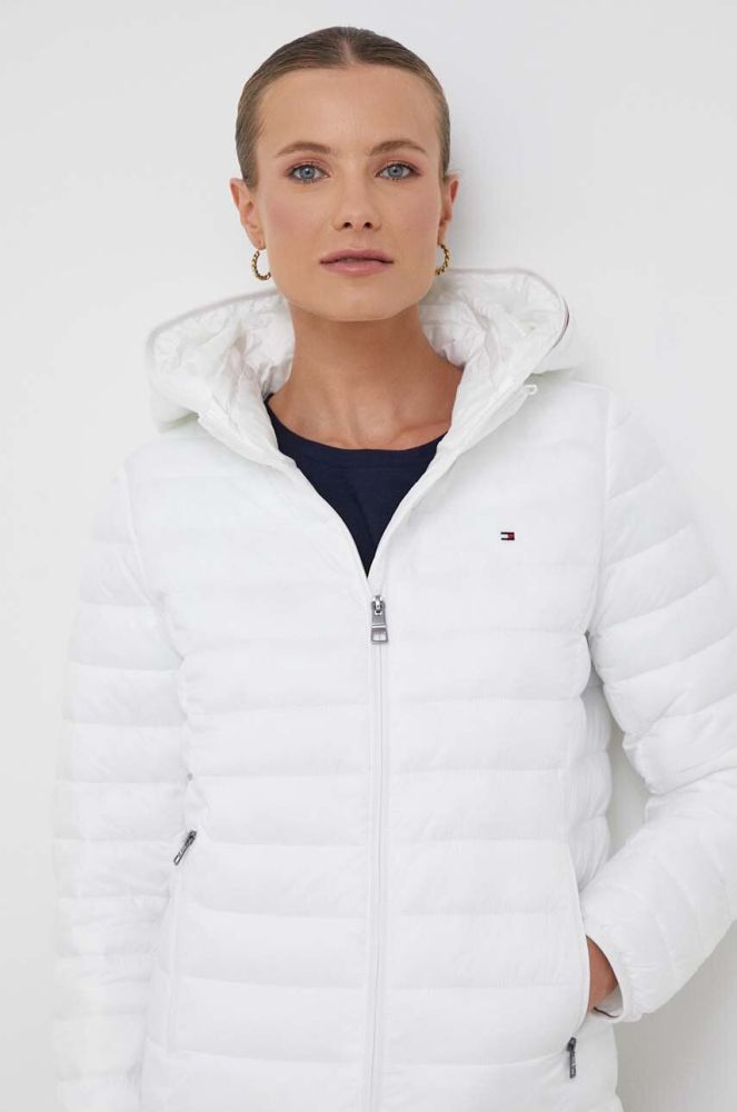 Куртка Tommy Hilfiger жіноча колір бежевий перехідна (3319706)