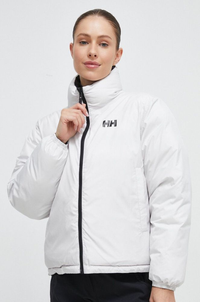 Двостороння куртка Helly Hansen жіноча колір чорний зимова oversize
