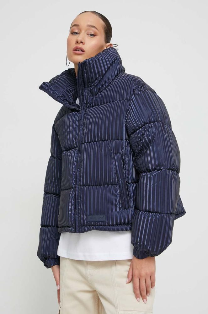 Куртка Sixth June жіноча колір синій зимова oversize