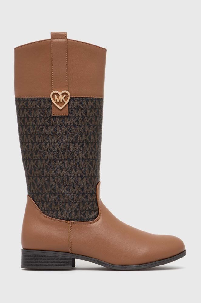 Дитячі зимові черевики Michael Kors колір коричневий