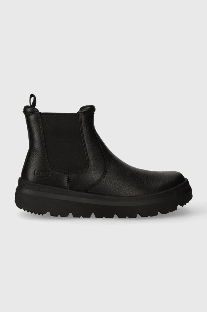 Шкіряні черевики UGG Burleigh Chelsea чоловічі колір чорний 1151790