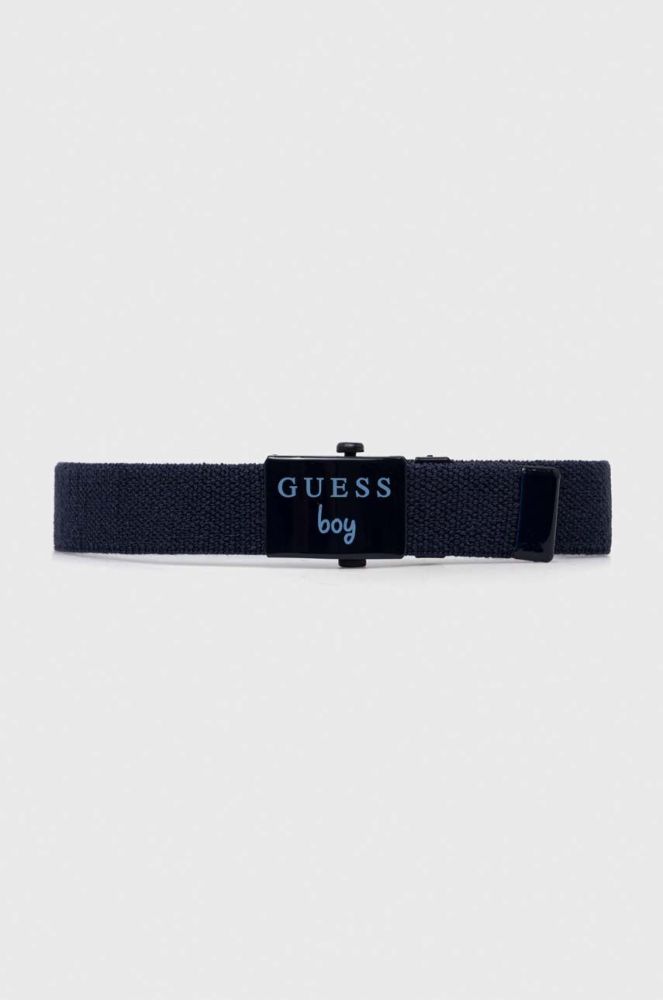 Дитячий ремінь Guess колір синій