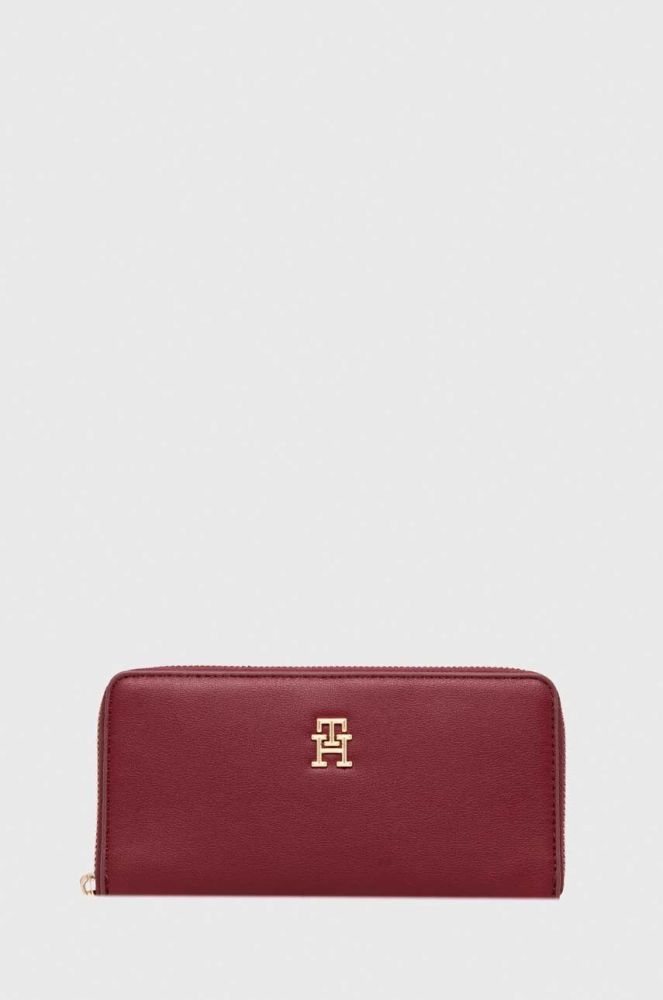 Гаманець Tommy Hilfiger жіночий колір бордовий (3442559)