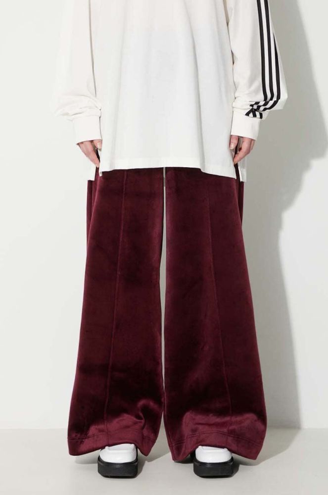 Спортивні штани adidas Originals колір бордовий однотонні (3618569)