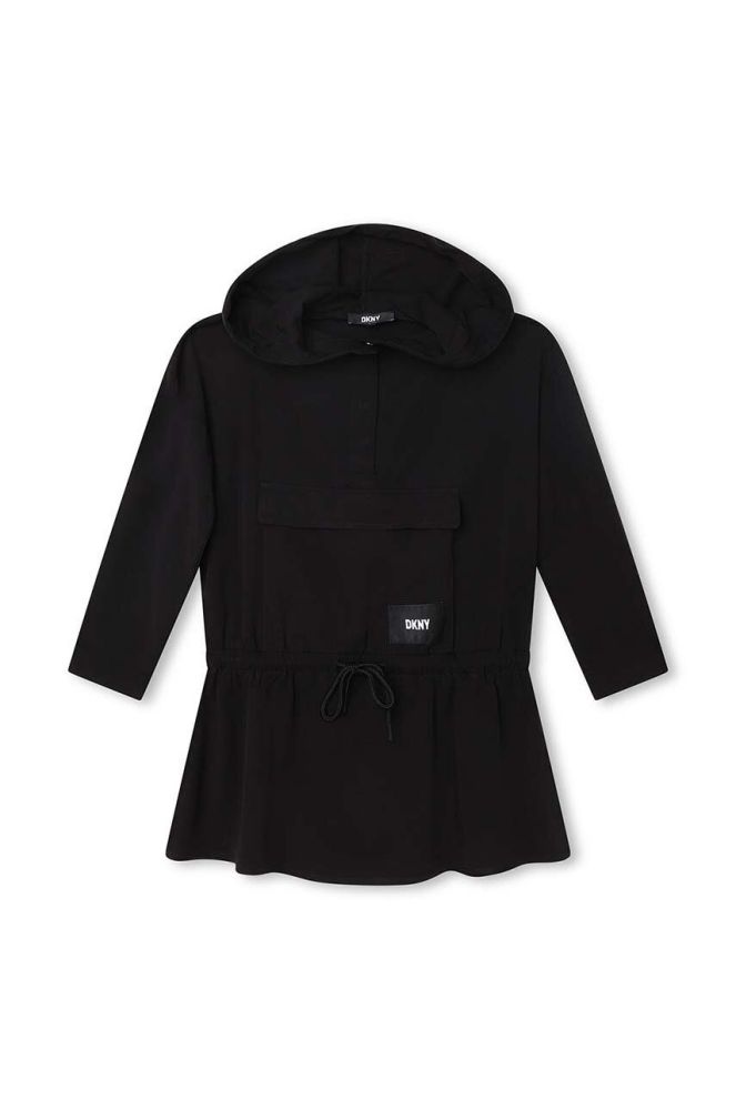 Дитяча сукня Dkny колір чорний mini розкльошена (3426001)