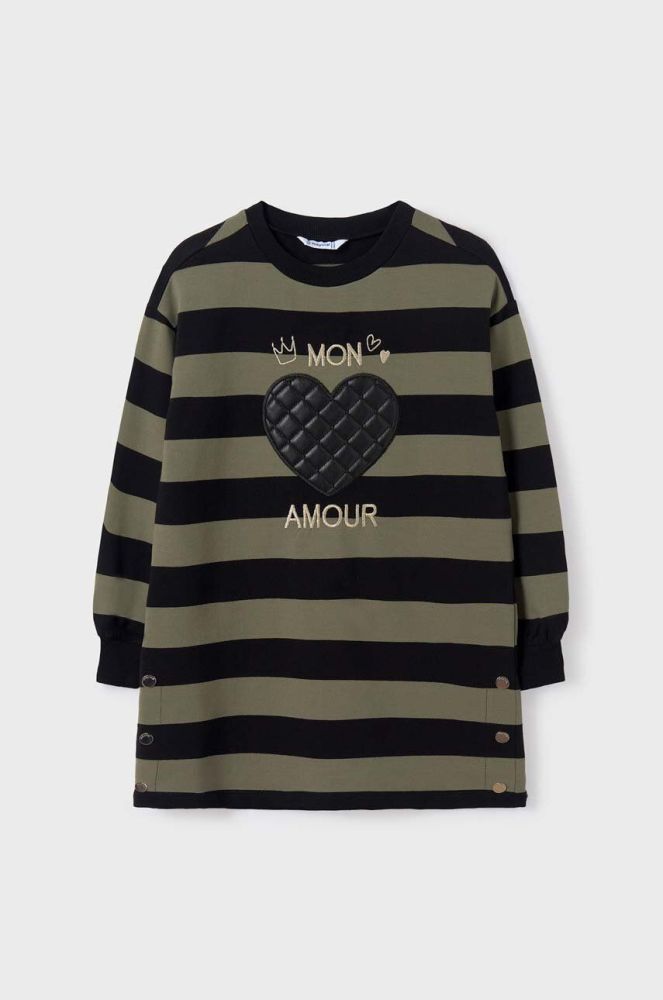 Дитяча сукня Mayoral колір зелений mini oversize (3431762)