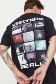 Бавовняна футболка Vertere Berlin колір чорний з принтом (3622765)