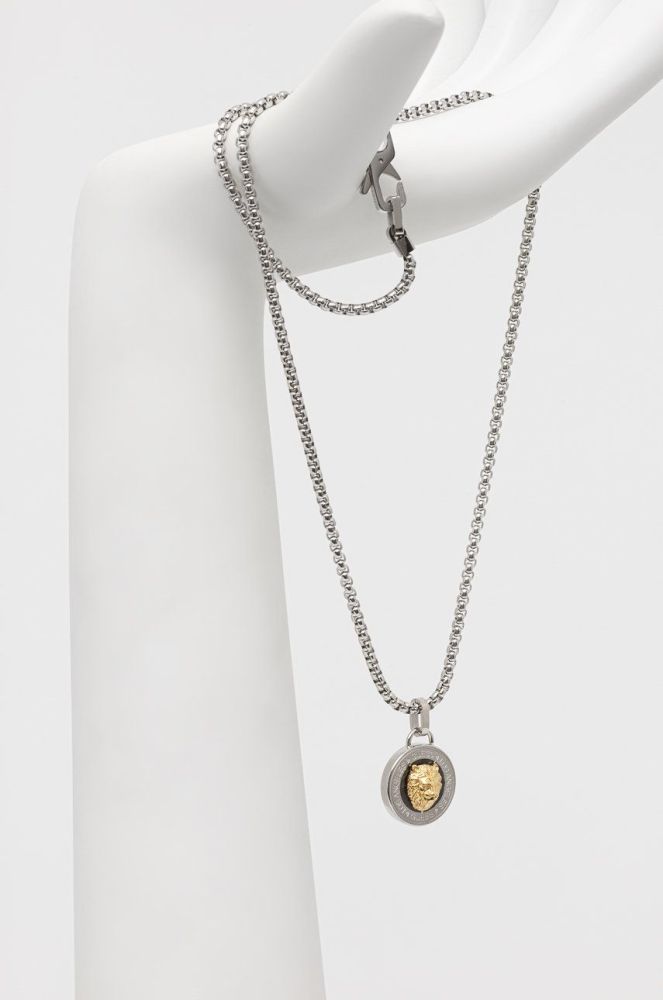 Ланцюжок Guess чоловічий колір срібний (2392485)