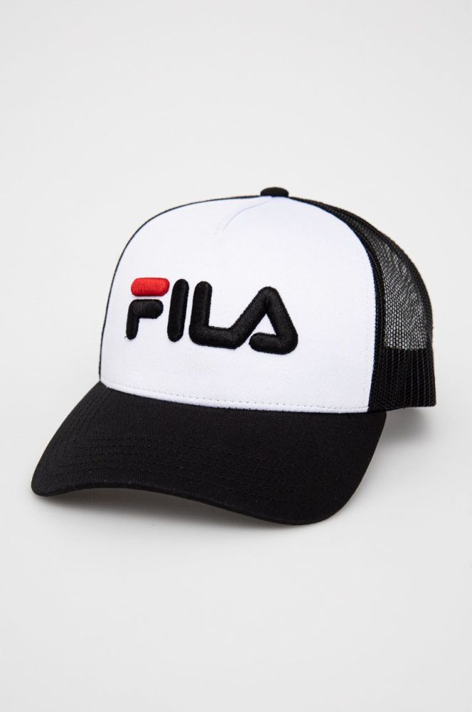 Кепка Fila колір білий з аплікацією (2280195)