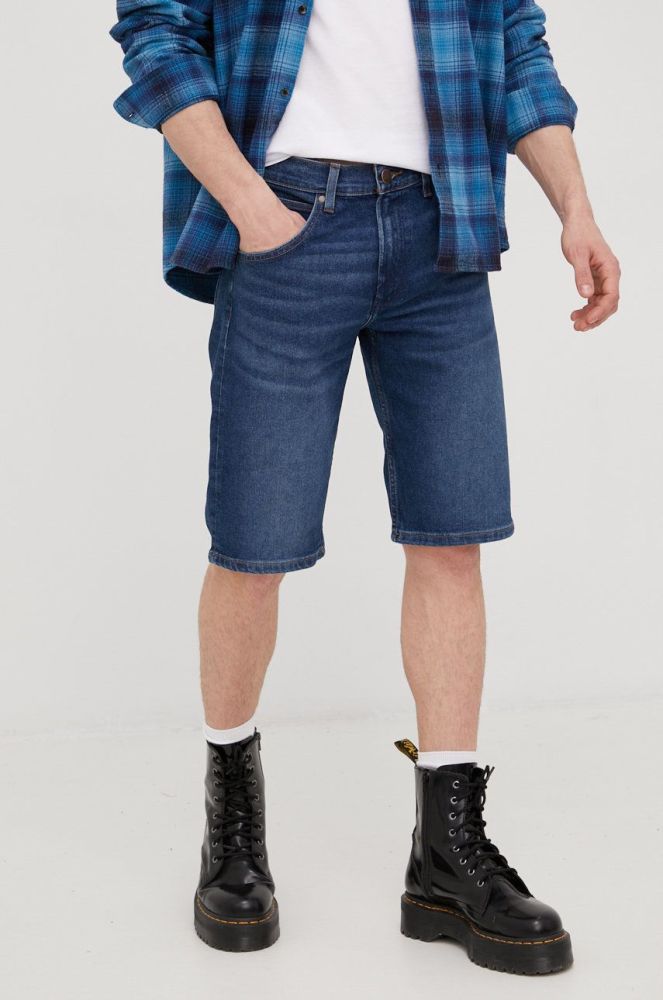 Джинсові шорти Wrangler чоловічі колір синій (2308070)
