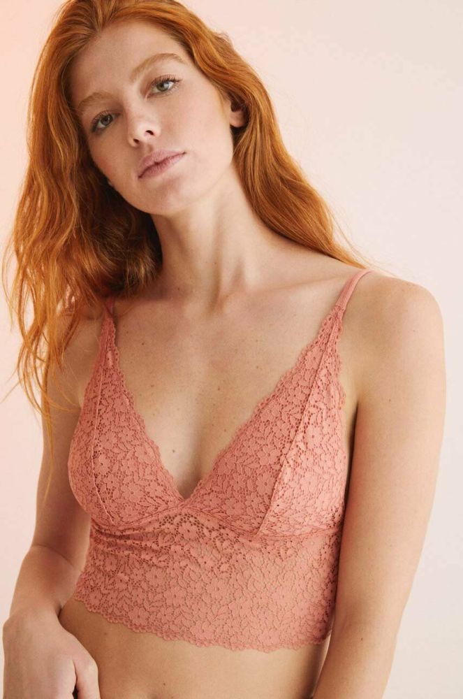 Бюстгальтер women'secret COTTON BODYLETTE 1 колір рожевий мереживо однотонний 4035232