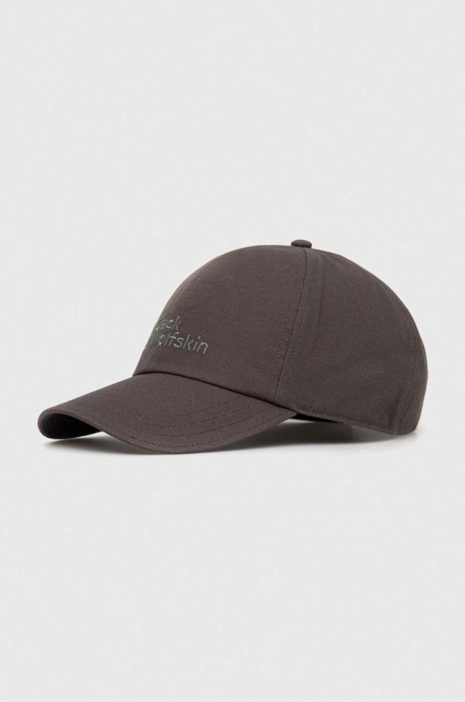 Кепка Jack Wolfskin колір зелений з аплікацією (3153071)