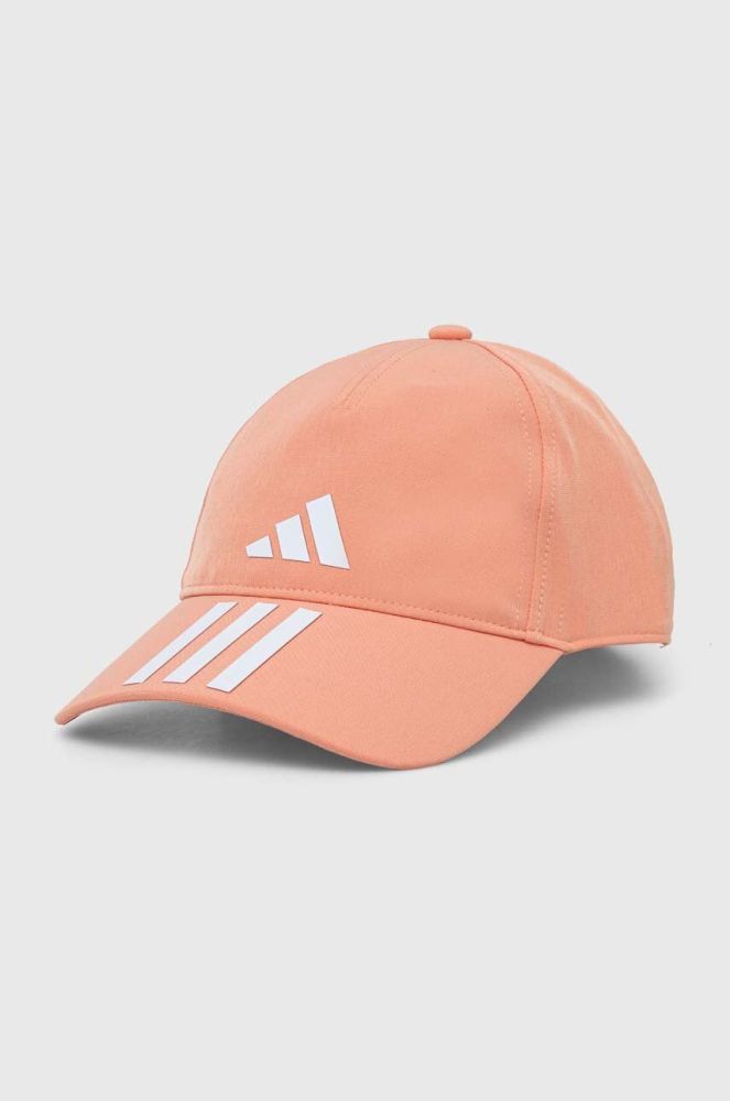 Кепка adidas Performance колір помаранчевий з принтом