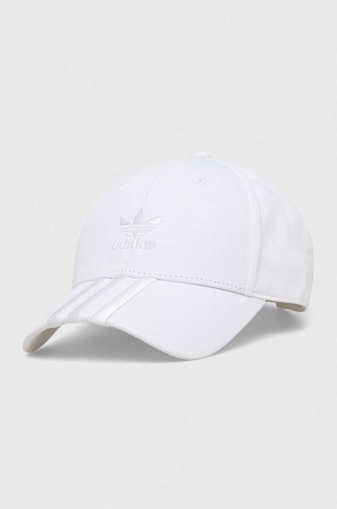 Кепка adidas Originals колір білий з аплікацією
