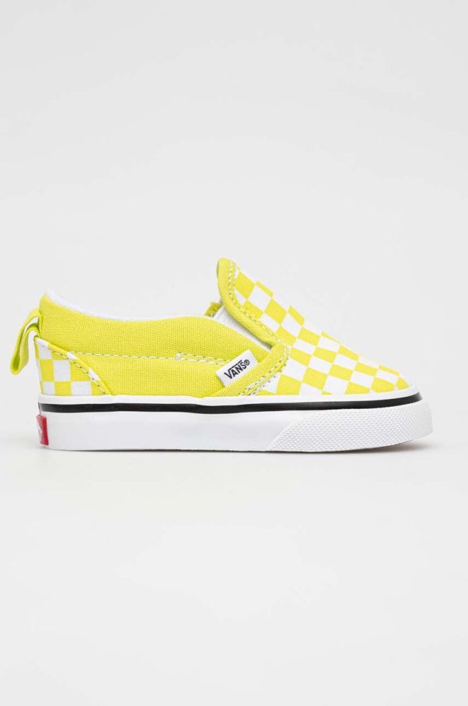 Дитячі кеди Vans TD Slip On V CTHR CHBD MBLUE колір зелений