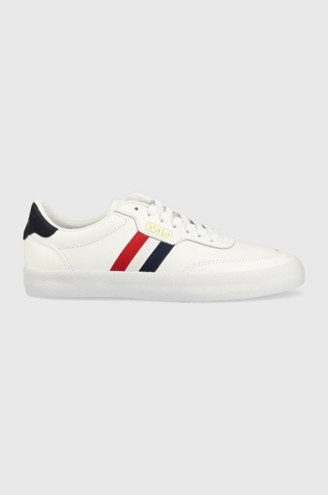 Шкіряні кросівки Polo Ralph Lauren Court VLC колір бежевий 816861064001