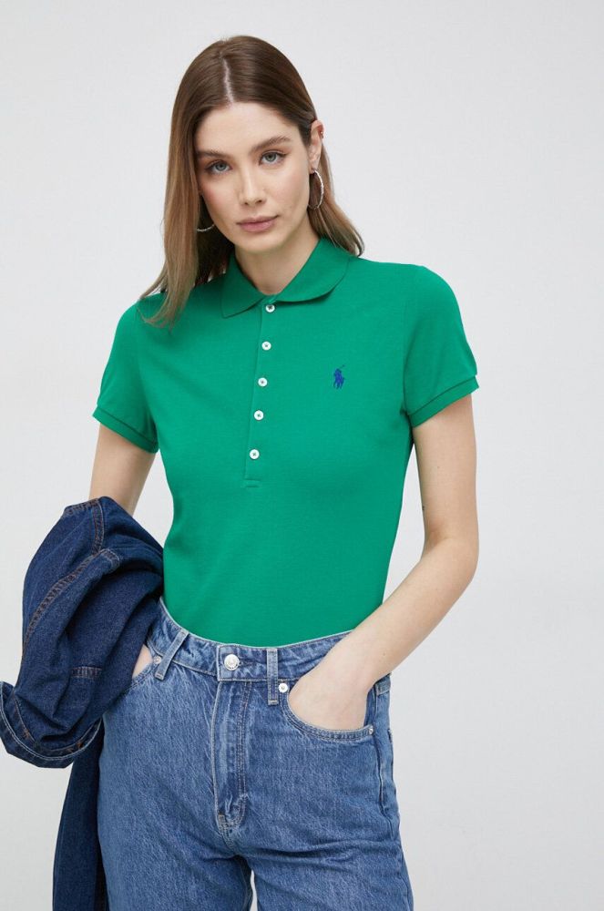 Поло Polo Ralph Lauren жіночий колір зелений