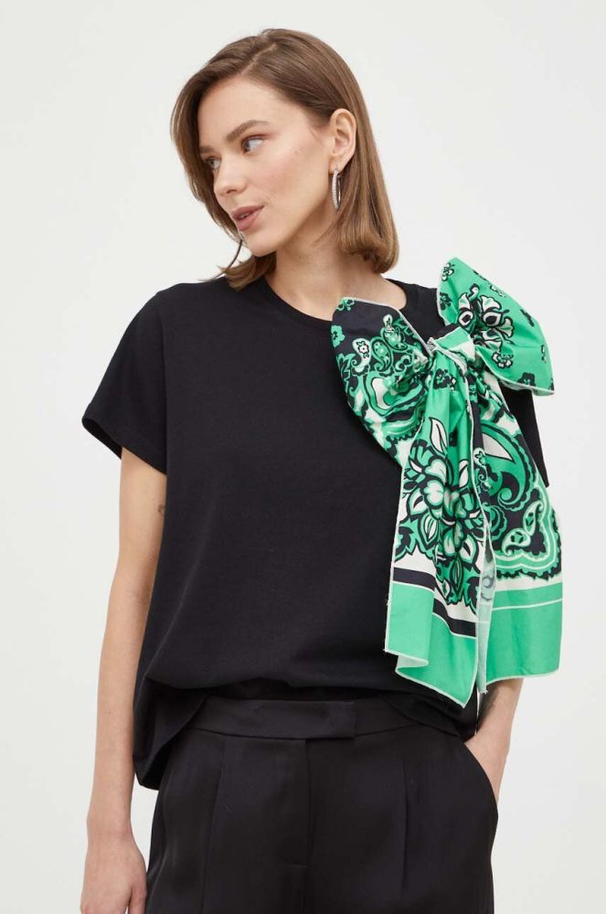 Бавовняна футболка Red Valentino колір зелений