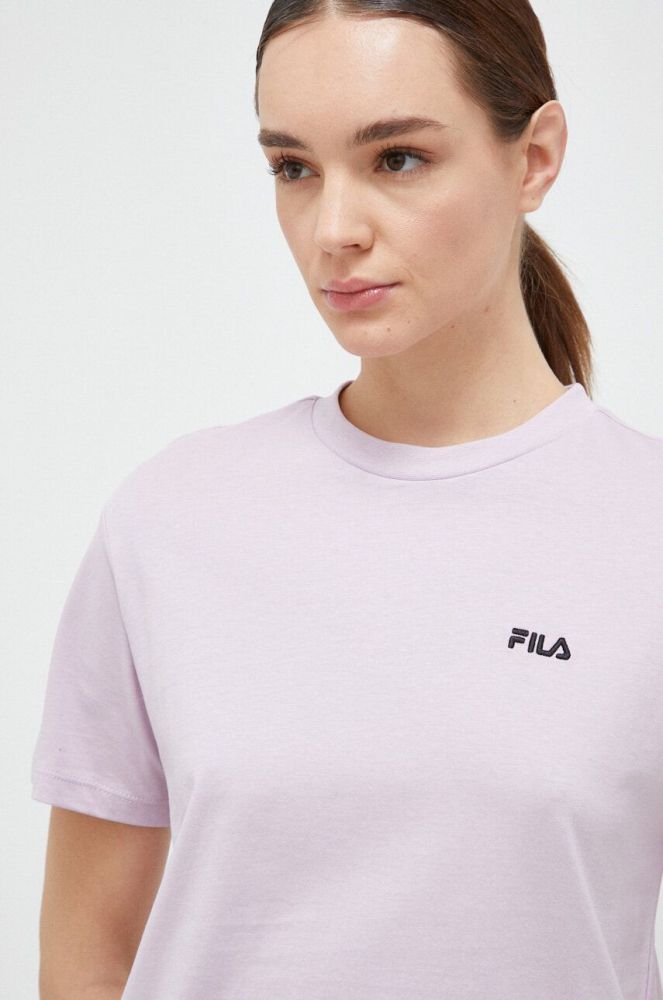 Бавовняна футболка Fila колір рожевий (3029233)
