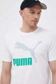 Бавовняна футболка Puma колір білий з принтом (3015800)