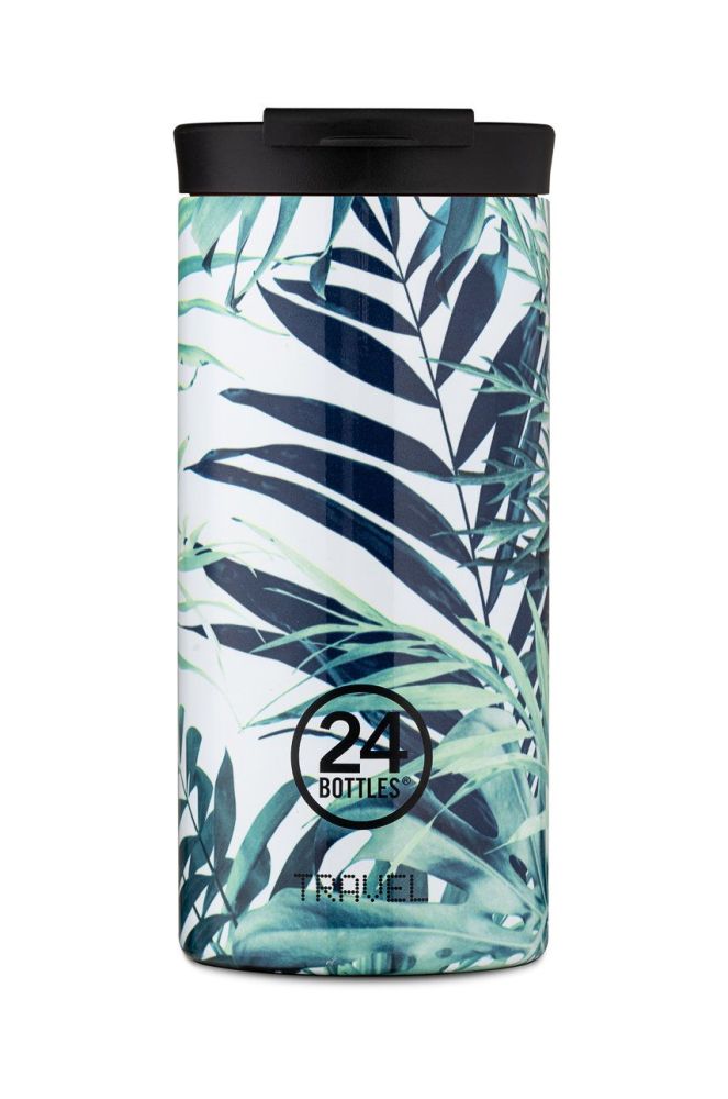 24bottles - Термопляшка Travel Tumbler Lush 600ml колір блакитний